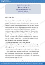 Đề thi giữa kì 1 Văn 10 Chân trời sáng tạo - Đề số 8